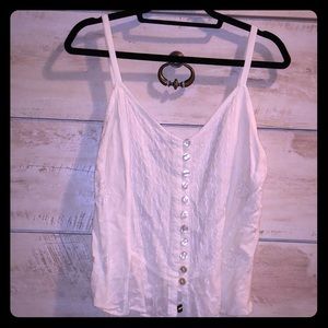 White spaghetti strap top